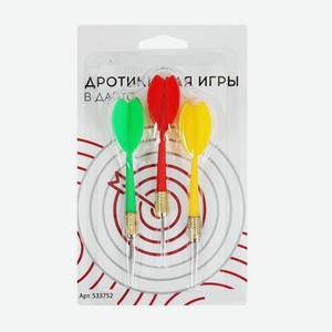 Дротики для дартса, 3 шт., металлический наконечник, вес 6 г