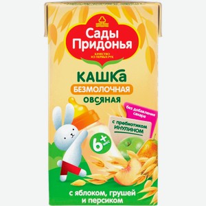 Каша овсяная Сады Придонья яблоко-груша-персик с 6 месяцев 125г