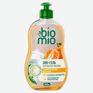 Средство для мытья посуды BioMio мандарин концентрат, 450 мл