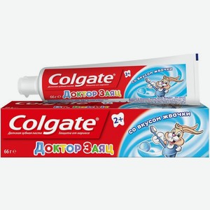 Зубная паста Colgate Доктор Заяц детская 2+ со вкусом жвачки 50мл, 50 мл