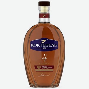 Коньяк Коктебель 4-летний российский 40% 500мл, 500 мл