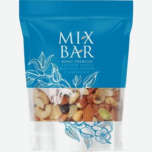Смесь Mixbar из жареных орехов с цукатами 130г, 130 г
