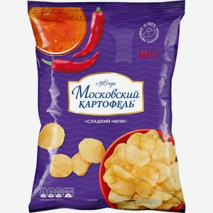 Чипсы Московский картофель Сладкий чили хрустящий 120г, 120 г