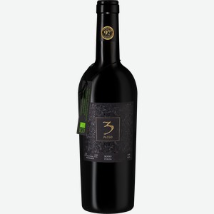 Вино TRE PASSO ординарное красное полусухое, 0.75л