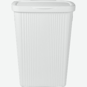 Корзина для белья ECONOVA Velvet, с ручками и откидной крышкой, 45л