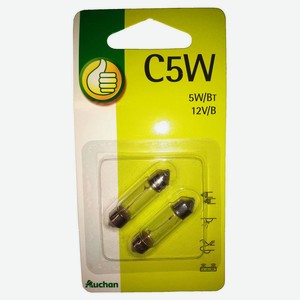 Лампа автомобильная «Каждый день» С5W, 2 шт