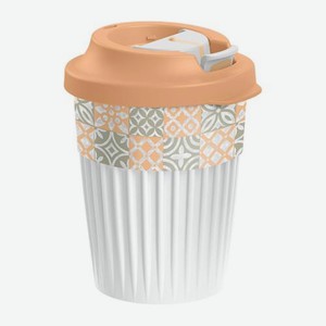 Стакан для горячих напитков Бытпласт с клапаном Berry 350мл в ассортименте