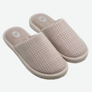 Тапочки женские LuckyLand с закрытым носом бежевые, р. 39 в ассортименте