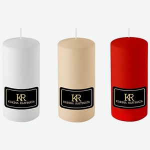 Свеча Kukina Raffinata столб 56х120 в ассортименте 1шт., 1 шт