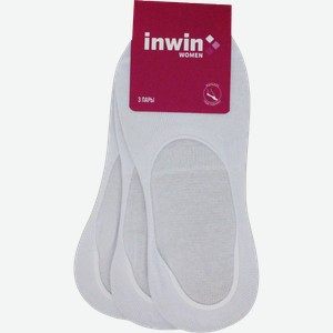Подследники женские INWIN р. 23–25 белые, Арт. FPW205/СП1612Ж, 3пары