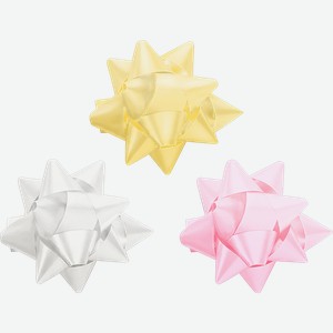 Бант декоративный CITY HOME TRADE Звезда 8см, 1шт