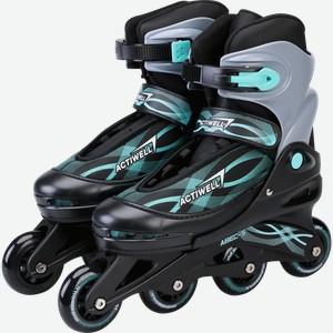 Коньки роликовые раздвижные ACTIWELL р. 38–41, Арт. PW-117