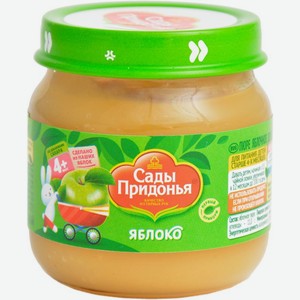 Пюре детское Сады Придонья яблоко с 4 месяцев 80г