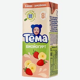 Биойогурт Тёма, В Ассортименте, 2,5-2,8%, 210 Г