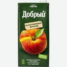 Нектар Добрый, Персик/яблоко, Мультифрукт, 2 Л