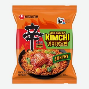 Лапша быстрого приготовления Шин Рамен со вкусом Кимчи стир-фрай Nongshim 137г