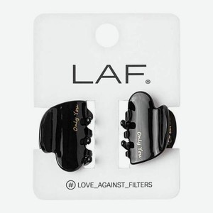 Набор мини крабов для волос Сердца LAF 2шт в ассортименте