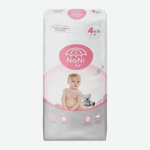 Подгузники 4L 9-14кг Nani 40шт