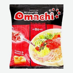 Лапша быстрого приготовления со вкусом говядины Omachi 79г