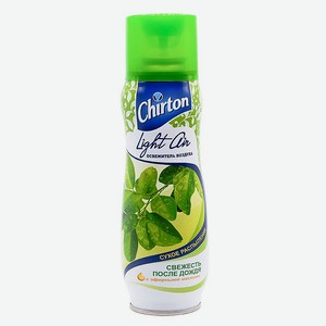 CHIRTON Освежитель воздуха для дома аэрозольный сухое распыление Light Air Свежесть после дождя, 300 мл