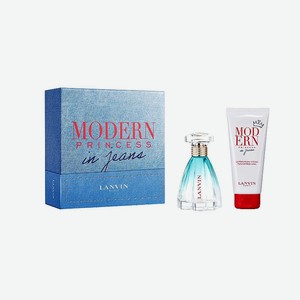 LANVIN Подарочный набор женский Modern Princess In Jeans Set, Парфюмерная вода, спрей 60 мл + Лосьон для тела 100 мл