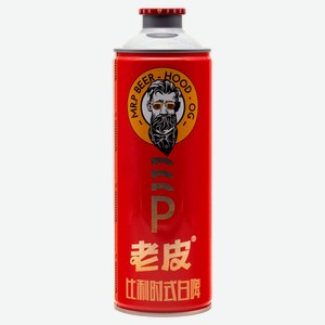 Напиток пивной Mr. P Бельгийский крафтовый светлый Китай 4,1%, 980 мл