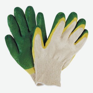 Перчатки х/б ДВОЙНОЙ облив, 5 пар