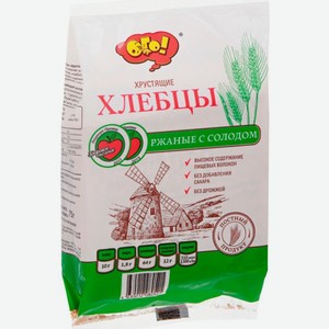 Хлебцы Ого ржаные с солодом хрустящие, 75г, 75 г