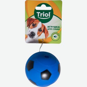 Игрушка Triol Мяч футбольный для собак 70мм в ассортименте 1шт., 1 шт