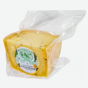 Сыр Верещагин Конаковский с пажитником полутвердый 50% БЗМЖ, Цена за 100 г