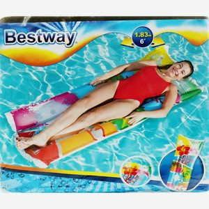 Матрас надувной для плавания BESTWAY Модный 183х69см, с ремкомплектом, Арт. 44033