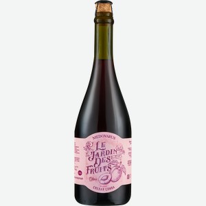 Сидр MEDOVARUS Спелая слива жемчужный полусладкий, игристый фильтрованный непастеризованный 4,8%, 0.75л