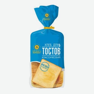 Хлеб для тостов Классический нарезанный Каравай 500г