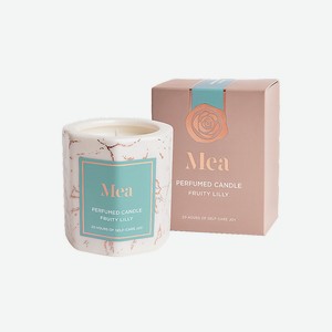 MEA Мраморная парфюмированная свеча  Фруктовая лилия , 120 г