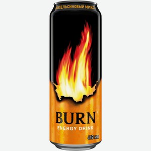 Напиток энергетич. Бёрн Апельсиновый Микс 0,449л ж/б
