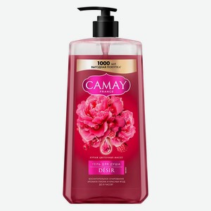 Гель для душа Camay парфюмированный с ароматом пиона и красных ягод, 1 л