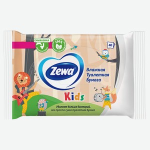 Туалетная бумага влажная Zewa детская, 40 листов