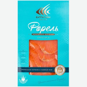 Форель Extra Fish ломтики-филе холодного копчения 100г, 100 г