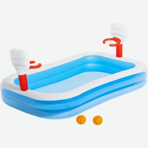 Бассейн надувной детский BESTWAY Баскетбол 636л 251x168x102см, от 3 лет, Арт. 54122