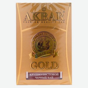 Чай Акбар Черный Голд Листовой 100г