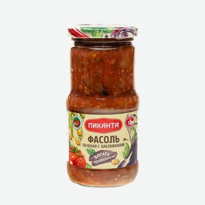 Фасоль Печеная С Баклажанми Пиканта 470г