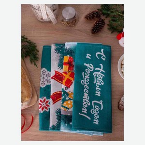 Полотенце вафельное Рождественское настроение (35*60 см)