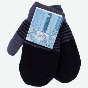 Варежки детские Blue SneZka вязаные двойные 3-6лет арт. V-68