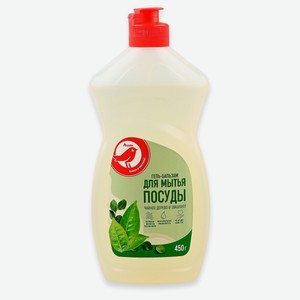 Средство для мытья посуды АШАН Красная птица чайное дерево и эвкалипт, 450 г