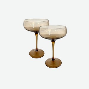 MANDARIN DECOR Набор бокалов для шампанского и вина, цвет: янтарный, объем: 270 мл