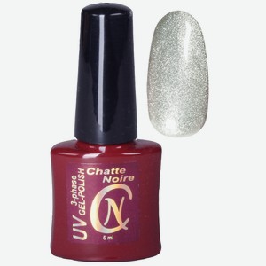 CHATTE NOIRE Гель-лак для ногтей Multy, тон 1013 хром серебро, 6 цвет