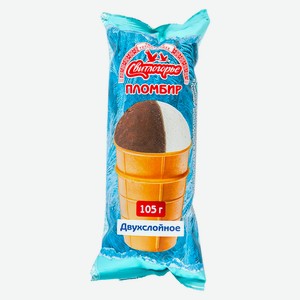 БЗМЖ Мороженое Свитлогорье пломбир двухслойный ваниль/шокол