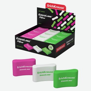 Ластик ErichKrause EK ErgoLine Pillow, 1 шт в ассортименте