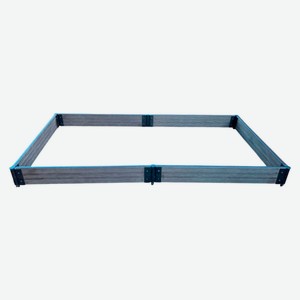 Готовый комплект грядки Теплая грядка с угловыми элементами, 2х1 м