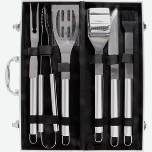 Набор для барбекю GIARDINO CLUB 6 предметов, в чехле, Арт. HD-009